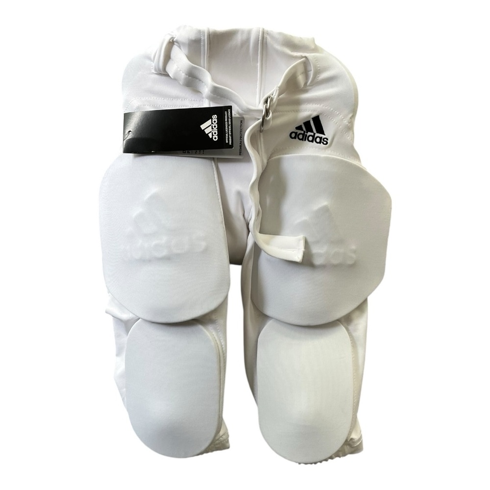 NWT adidas boys practice 7-pad integrated football pant in White